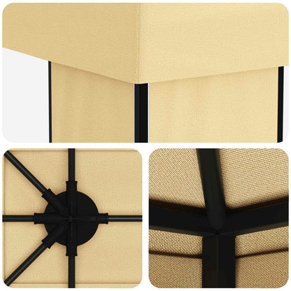 vidaXL Garden Gazebo 6 x 3 m Cream Polyester and Steel 190