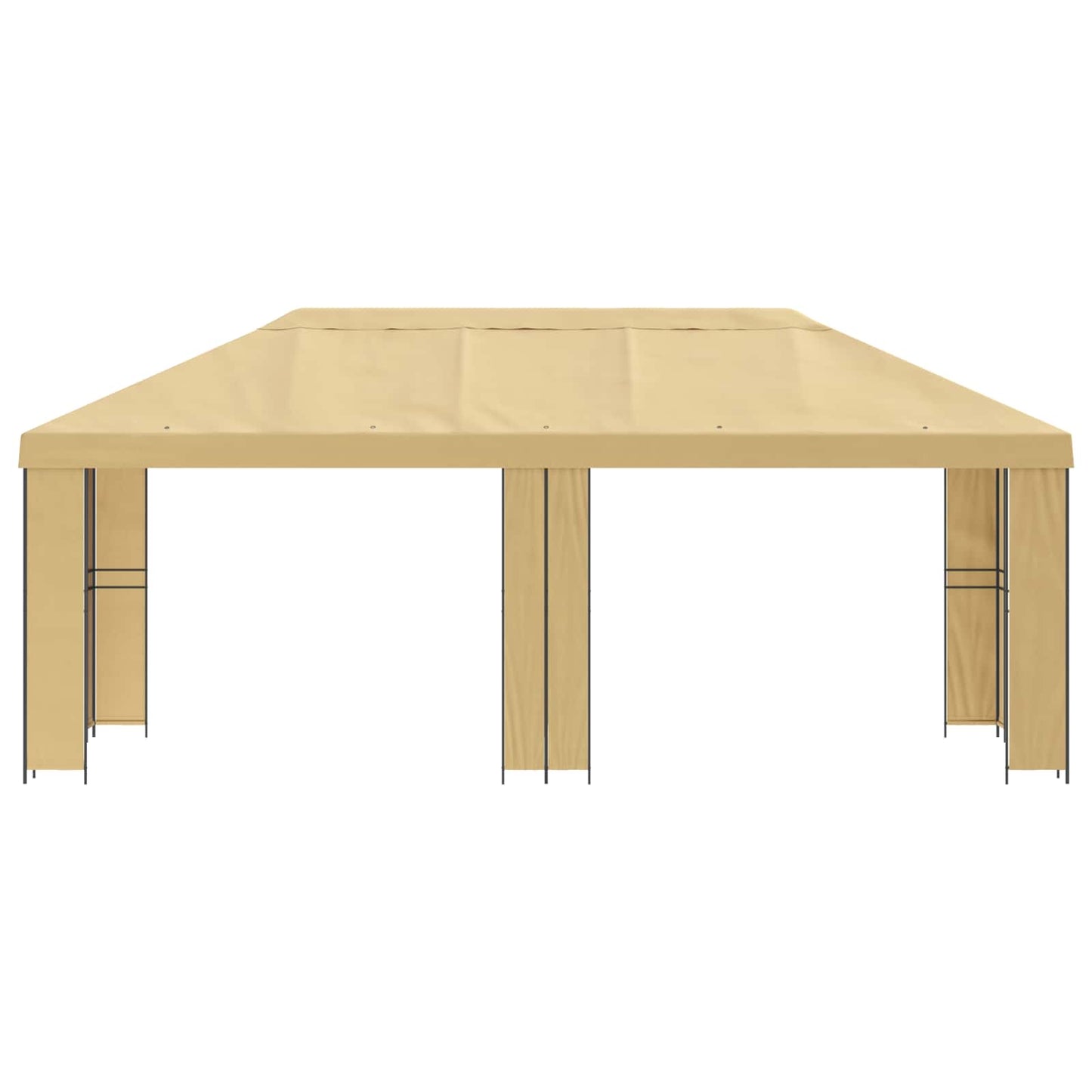 vidaXL Garden Gazebo 6 x 3 m Cream Polyester and Steel 190