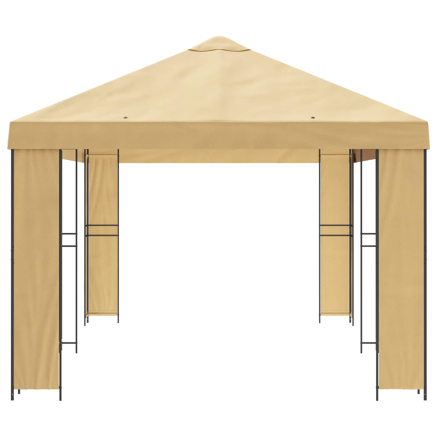 vidaXL Garden Gazebo 6 x 3 m Cream Polyester and Steel 190