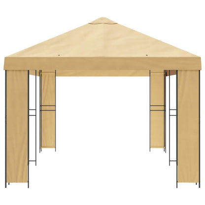 vidaXL Garden Gazebo 6 x 3 m Cream Polyester and Steel 190
