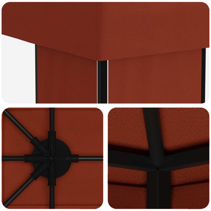 vidaXL Garden Gazebo 6 x 3 m Terracotta Polyester and Steel 190