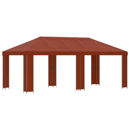 vidaXL Garden Gazebo 6 x 3 m Terracotta Polyester and Steel 190