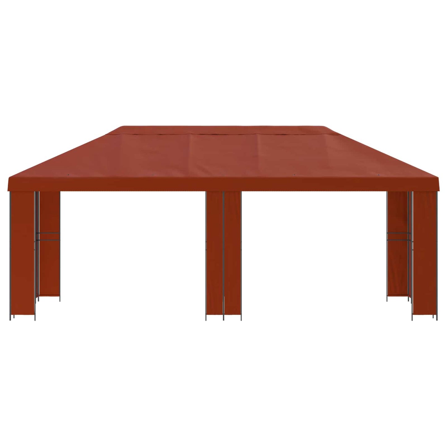 vidaXL Garden Gazebo 6 x 3 m Terracotta Polyester and Steel 190