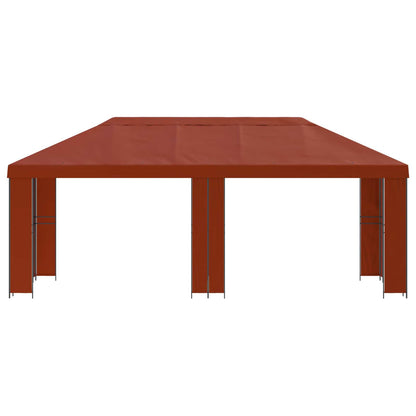 vidaXL Garden Gazebo 6 x 3 m Terracotta Polyester and Steel 190