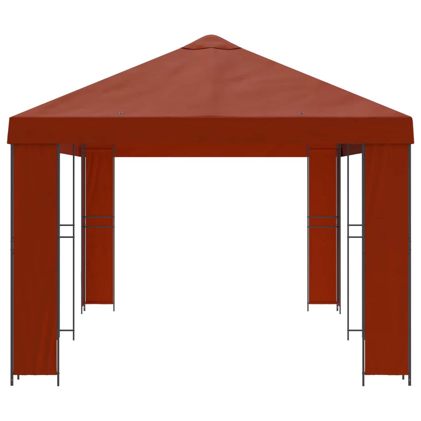 vidaXL Garden Gazebo 6 x 3 m Terracotta Polyester and Steel 190