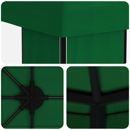 vidaXL Garden Gazebo 6 x 3 m Green Polyester and Steel 190