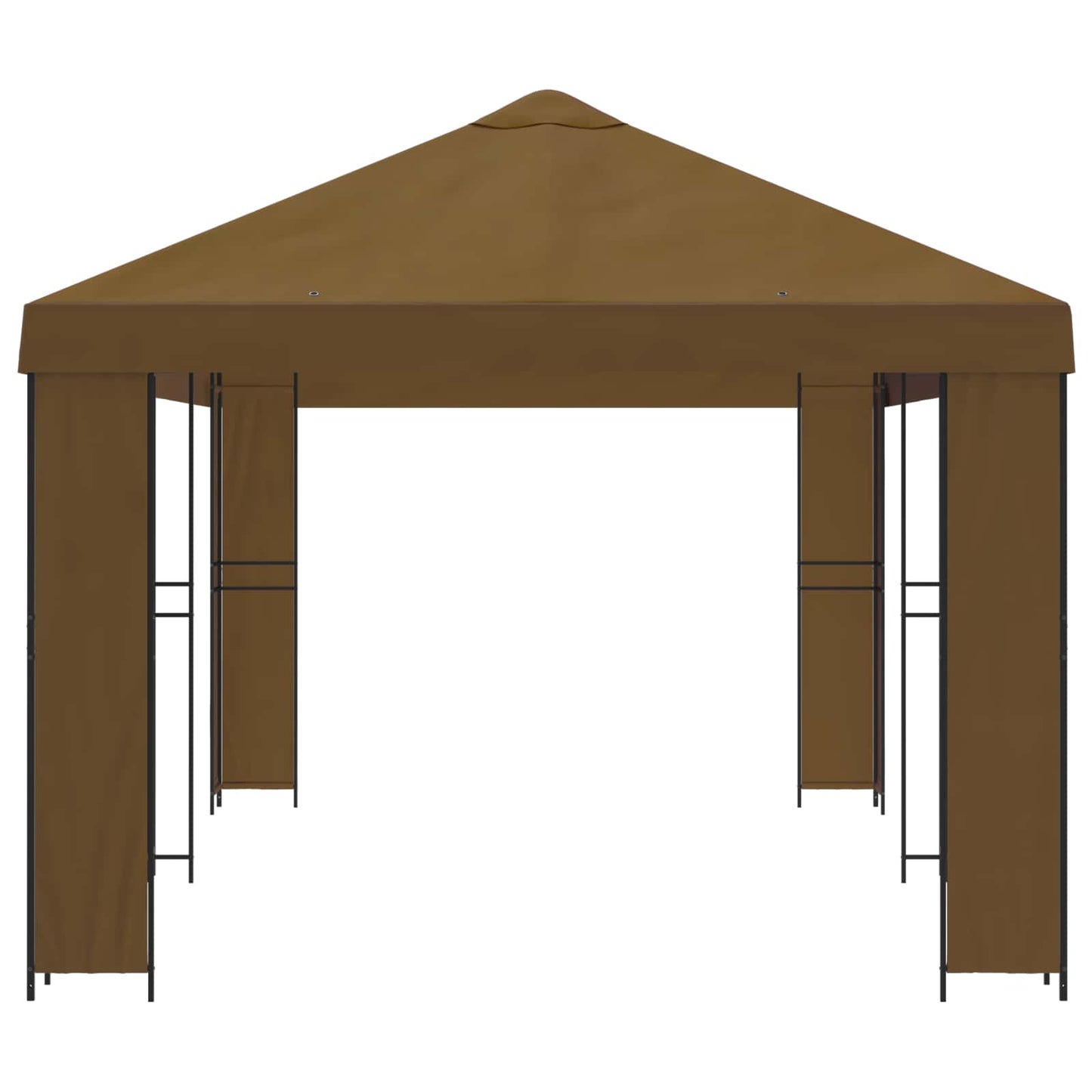vidaXL Garden Gazebo 6 x 3 m Taupe Polyester and Steel 190