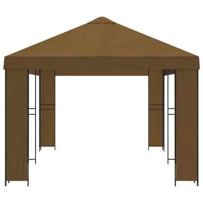 vidaXL Garden Gazebo 6 x 3 m Taupe Polyester and Steel 190