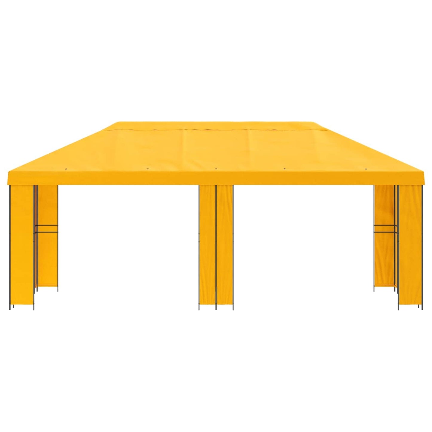 vidaXL Garden Gazebo 6 x 3 m Yellow Polyester and Steel 190