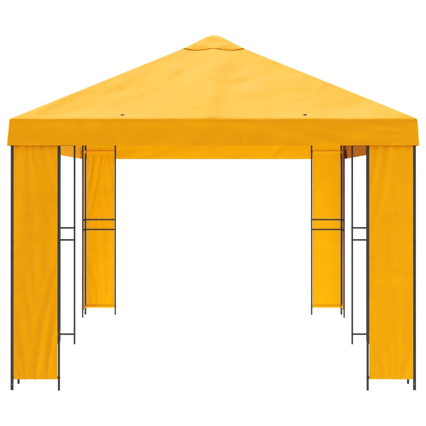 vidaXL Garden Gazebo 6 x 3 m Yellow Polyester and Steel 190