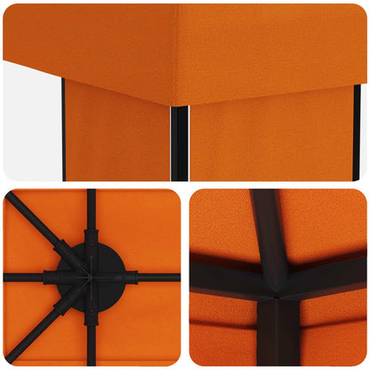 vidaXL Garden Gazebo 6 x 3 m Orange Polyester and Steel 190