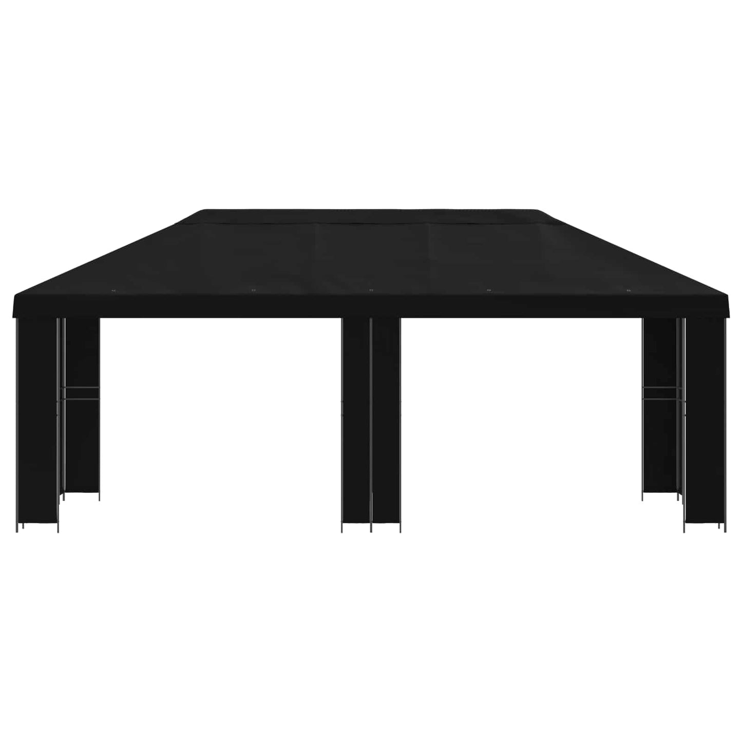 vidaXL Garden Gazebo 6 x 3 m Black Polyester and Steel 190