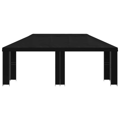 vidaXL Garden Gazebo 6 x 3 m Black Polyester and Steel 190
