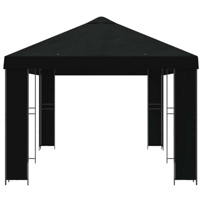 vidaXL Garden Gazebo 6 x 3 m Black Polyester and Steel 190