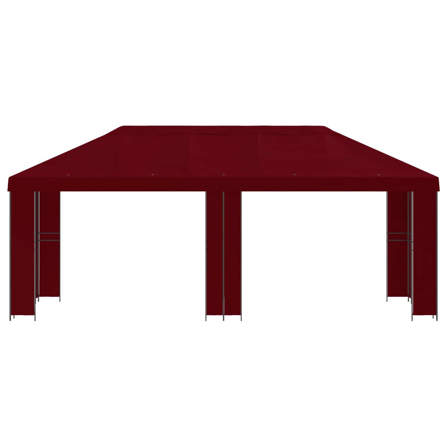 vidaXL Garden Gazebo 6 x 3 m Burgundy Polyester and Steel 190
