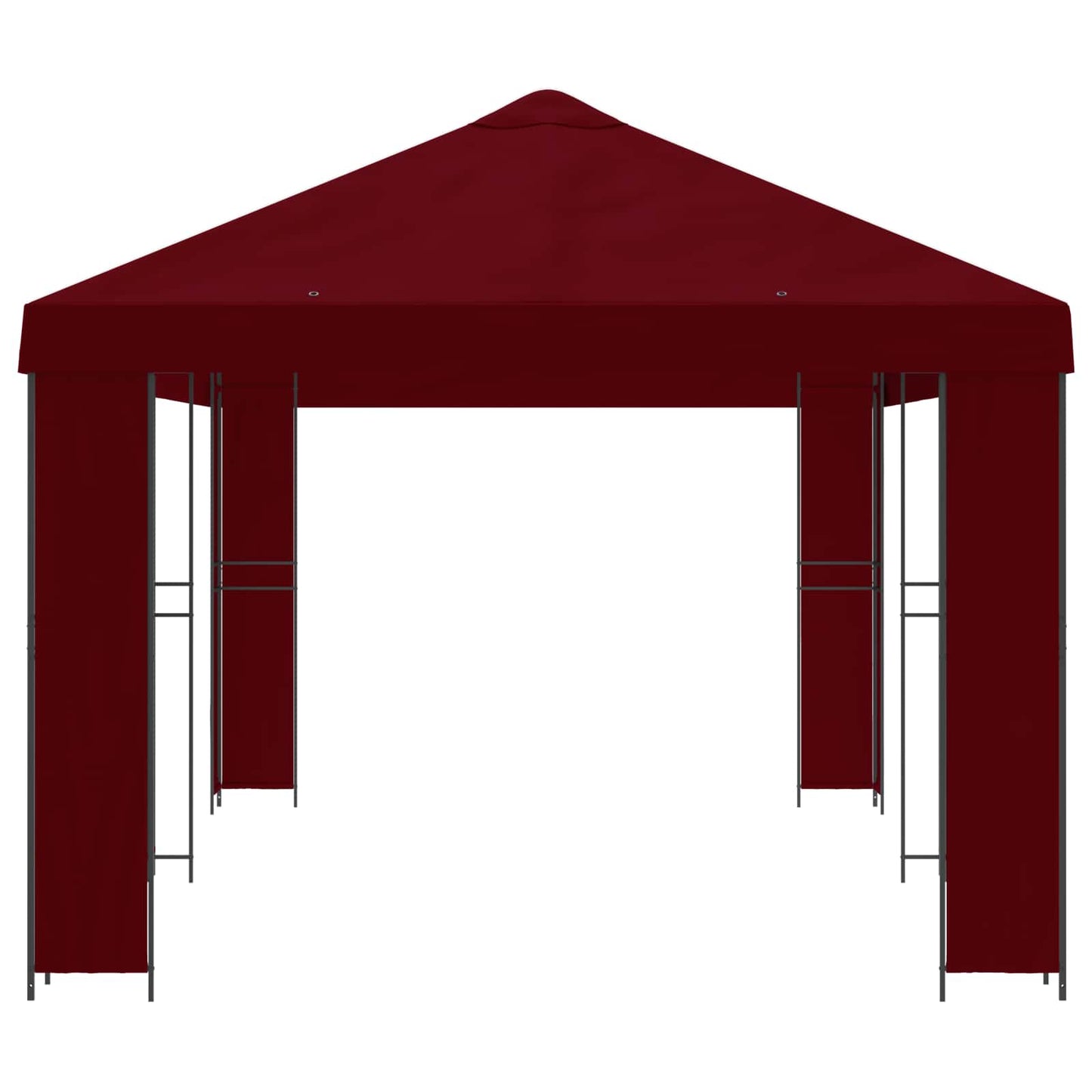 vidaXL Garden Gazebo 6 x 3 m Burgundy Polyester and Steel 190