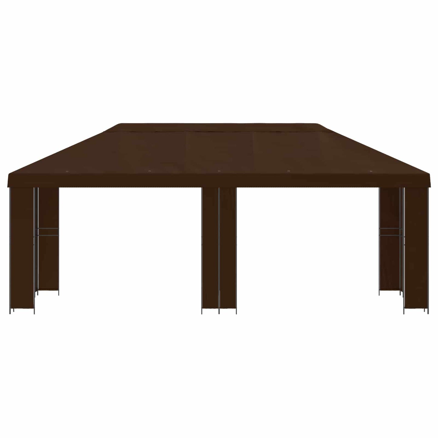 vidaXL Garden Gazebo 6 x 3 m Brown Polyester and Steel 190