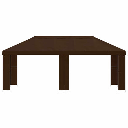 vidaXL Garden Gazebo 6 x 3 m Brown Polyester and Steel 190