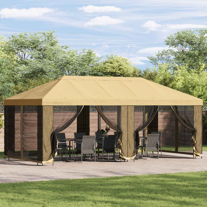vidaXL 6 x 3 m Cream Polyester and Steel 190