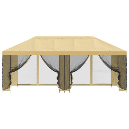 vidaXL 6 x 3 m Cream Polyester and Steel 190