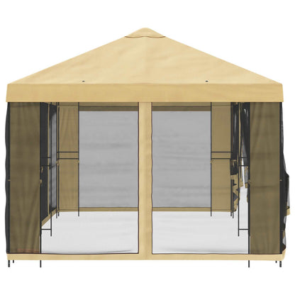 vidaXL 6 x 3 m Cream Polyester and Steel 190