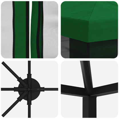 vidaXL 6 x 3 m Green Polyester and Steel 190
