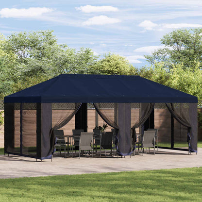 vidaXL 6 x 3 m Blue Polyester and Steel 190