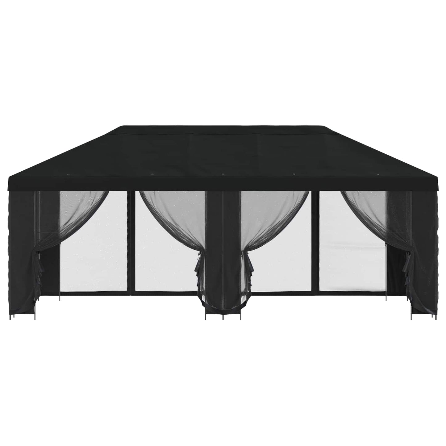 vidaXL 6 x 3 m Black Polyester and Steel 190