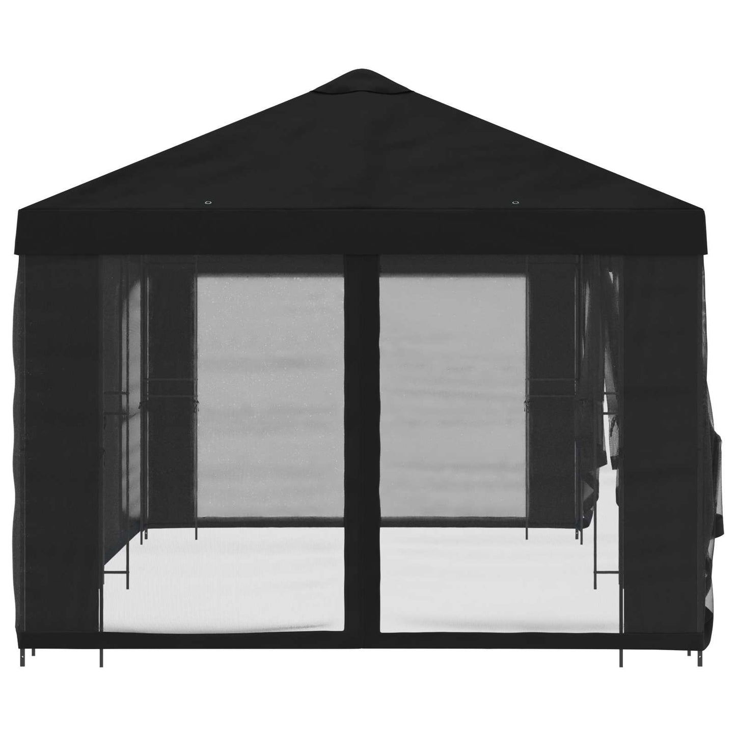 vidaXL 6 x 3 m Black Polyester and Steel 190