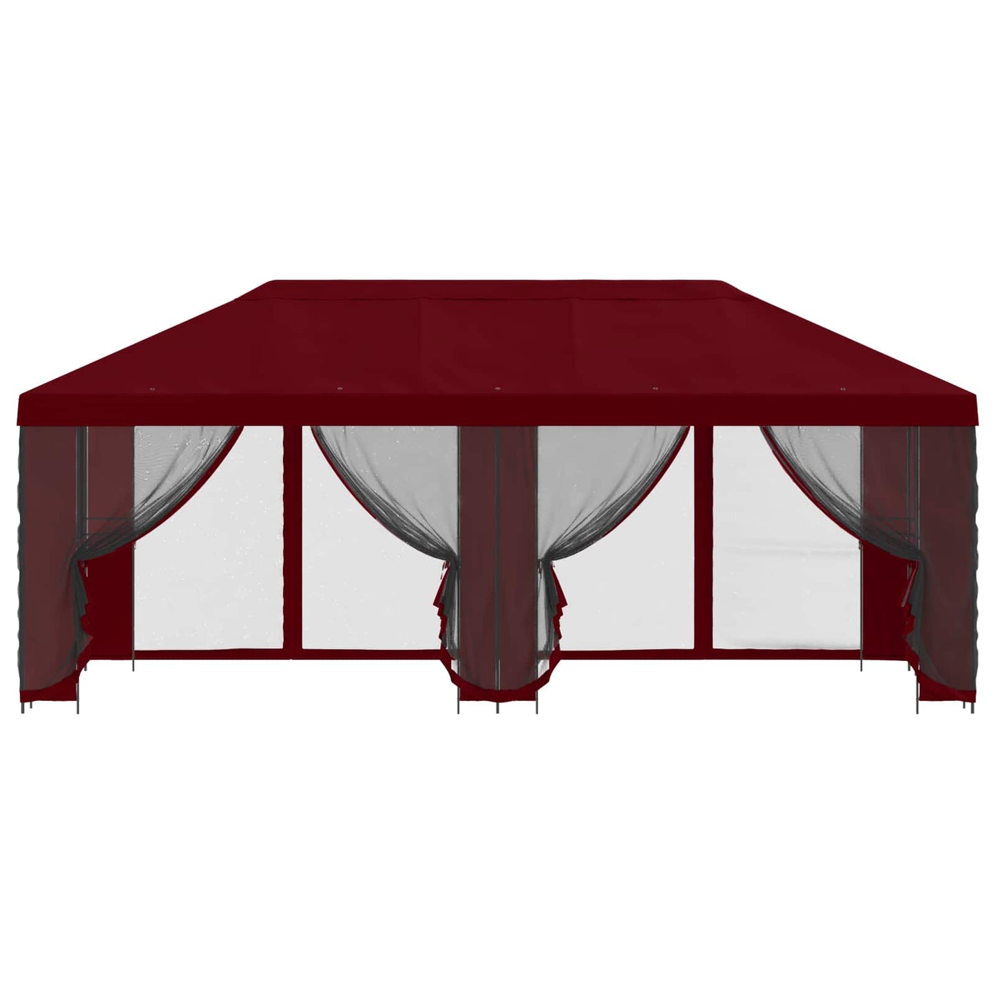 vidaXL 6 x 3 m Burgundy Polyester and Steel 190