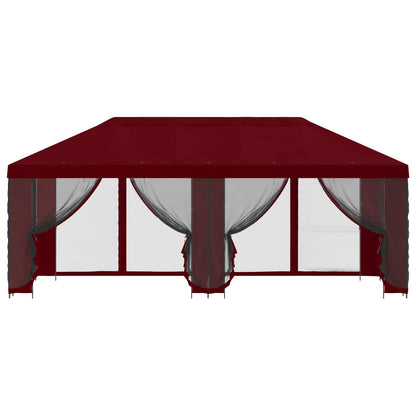 vidaXL 6 x 3 m Burgundy Polyester and Steel 190