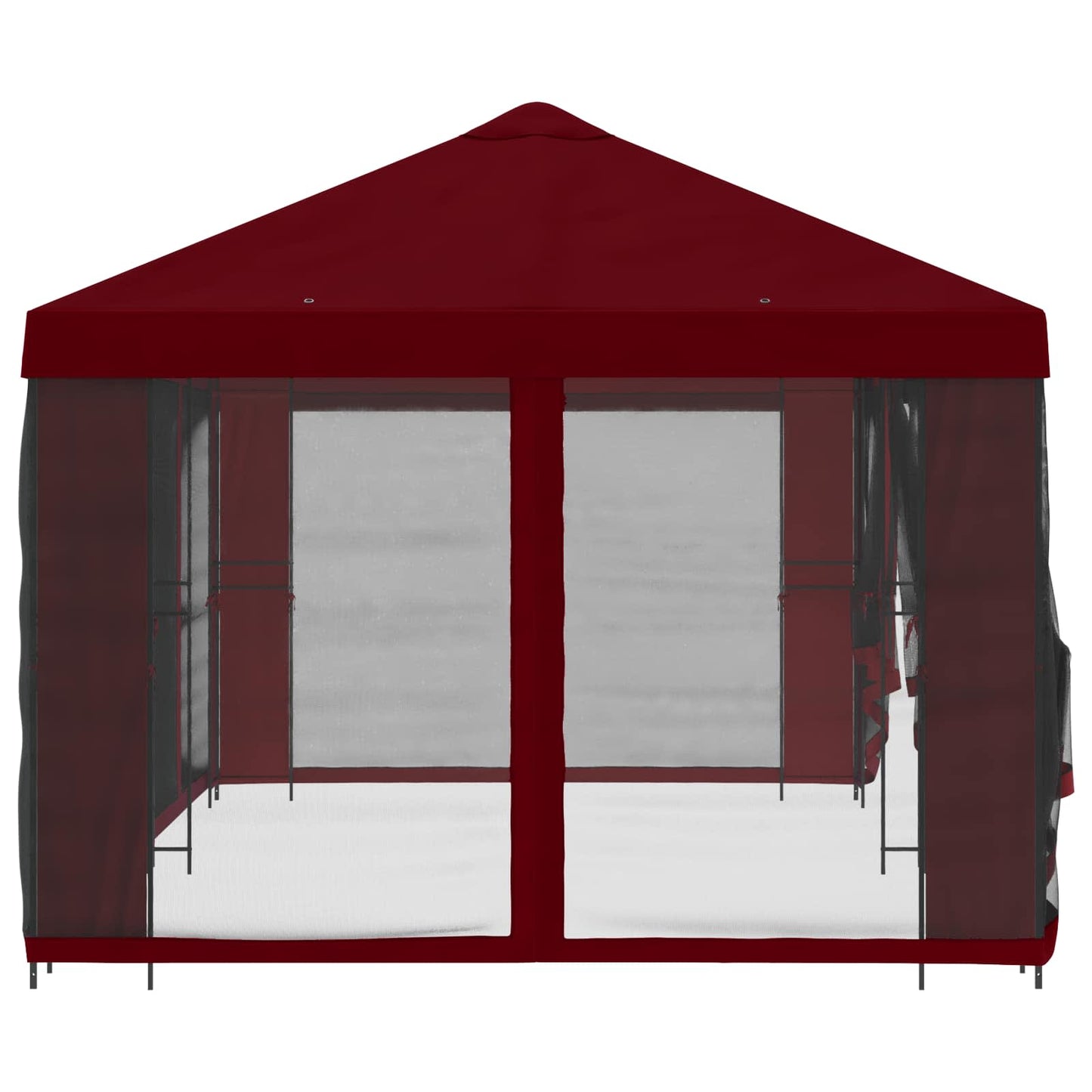 vidaXL 6 x 3 m Burgundy Polyester and Steel 190