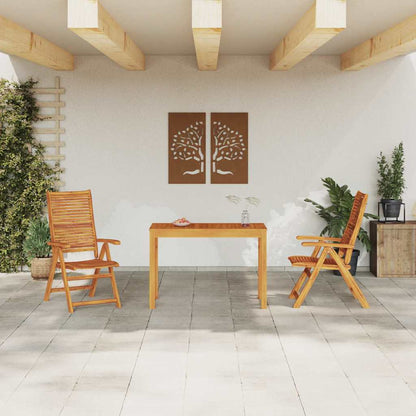 vidaXL Garden Dining Set 3 pcs Brown Solid Acacia Wood