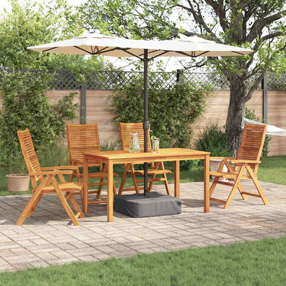 vidaXL Garden Dining Set 5 pcs Brown Solid Acacia Wood
