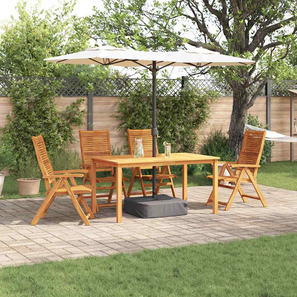vidaXL Garden Dining Set Folding 5 pcs Brown Solid Acacia Wood