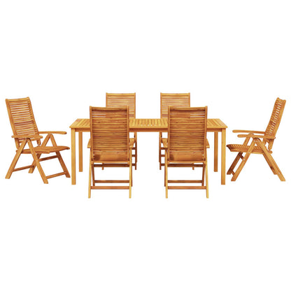 vidaXL Garden Dining Set 7 pcs Brown Solid Acacia Wood
