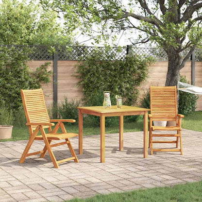 vidaXL Garden Dining Set Folding 3 pcs Brown Solid Acacia Wood