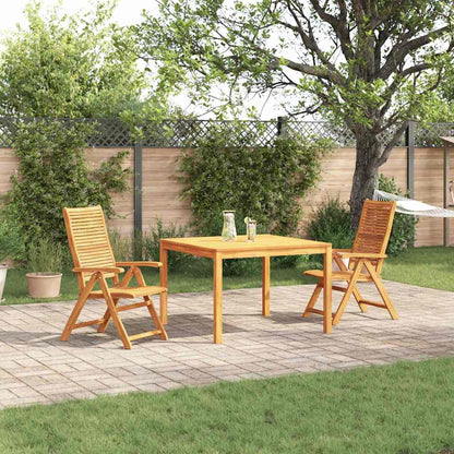 vidaXL Garden Dining Set Folding 3 pcs Brown Solid Acacia Wood