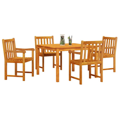 vidaXL Garden Dining Set 5 pcs Brown Solid Acacia wood