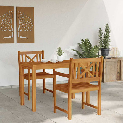 vidaXL Garden Dining Set 3 pcs Brown Solid Acacia Wood