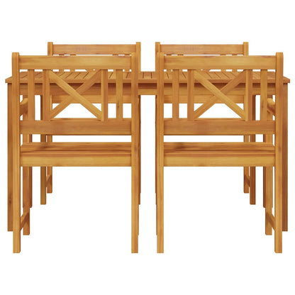 vidaXL Garden Dining Set 5 pcs Brown Solid Acacia Wood