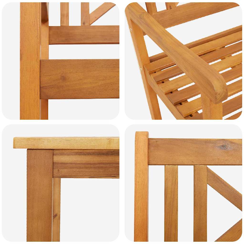 vidaXL Garden Dining Set 5 pcs Brown Solid Acacia Wood