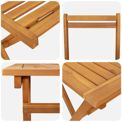 vidaXL Garden Dining Set 9 pcs Brown Solid Acacia Wood