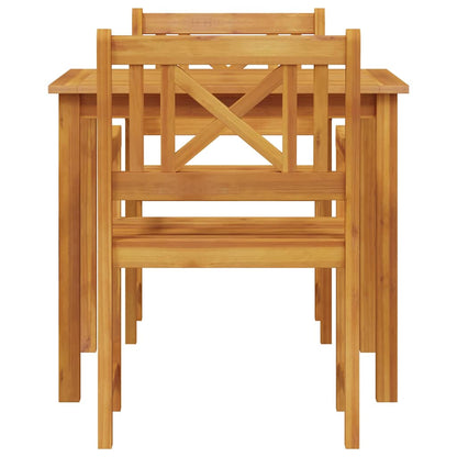 vidaXL Garden Dining Set 3 pcs Brown Solid Acacia wood