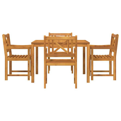 vidaXL Garden Dining Set 5 pcs Brown Solid Acacia wood