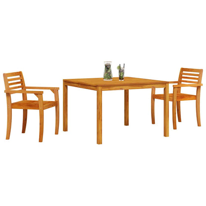 vidaXL Garden Dining Set 3 pcs Brown Solid Acacia Wood