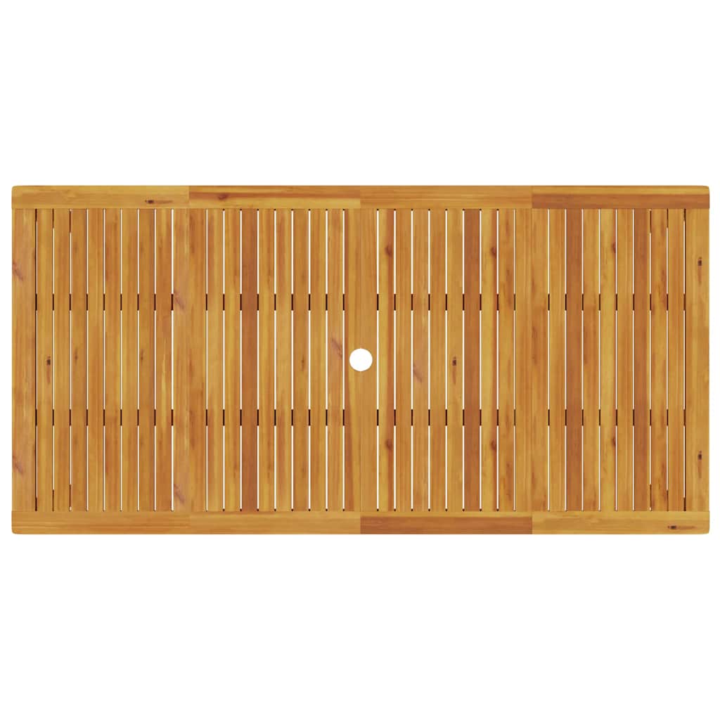 vidaXL Garden Dining Set 7 pcs Brown Solid Acacia Wood