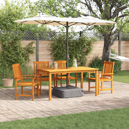 vidaXL Garden Dining Set 5 pcs Brown Solid Acacia Wood