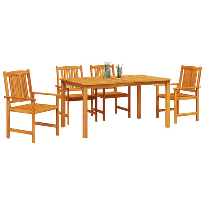 vidaXL Garden Dining Set 5 pcs Brown Solid Acacia Wood