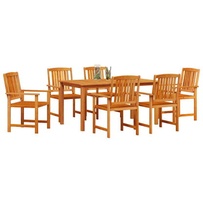 vidaXL Garden Dining Set 7 pcs Brown Solid Acacia Wood